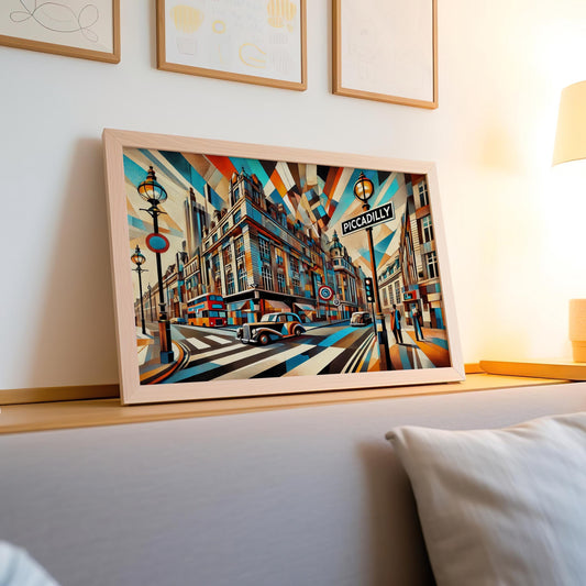 Piccadilly Print London Wall Art Travel Poster England Decor Gift Housewarming Travel Print