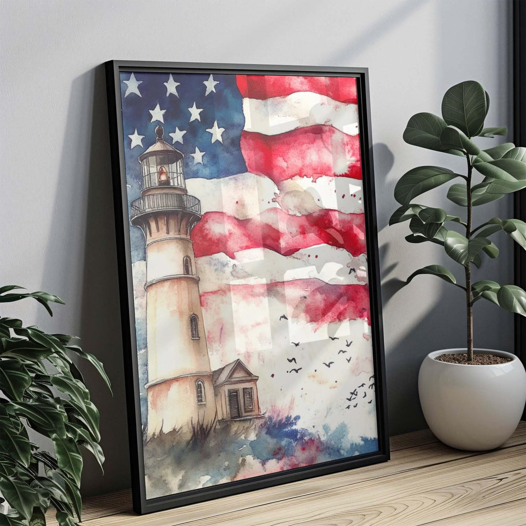 Lighthouse Print Patriotic - United States