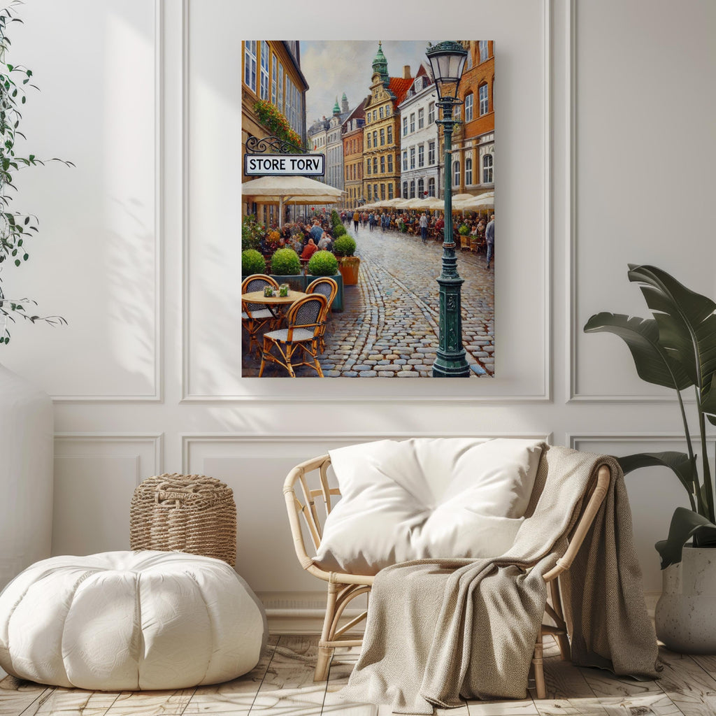 Store Torv Minimalist Print - Aarhus, Denmark