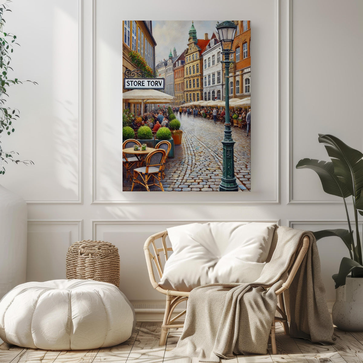Store Torv Minimalist Print - Aarhus, Denmark