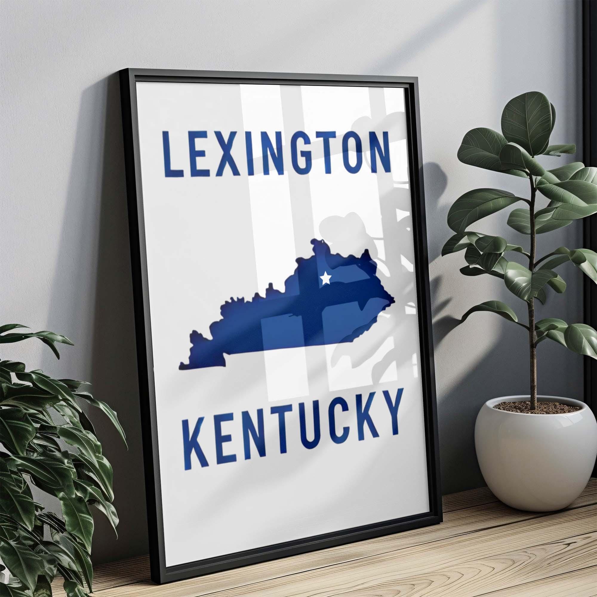 Lexington Print - Kentucky Art Travel Wall Decor, Housewarming Gift, College Dorm Room, KY Artwork, Lexington Wall Art, Kentucky Gift
