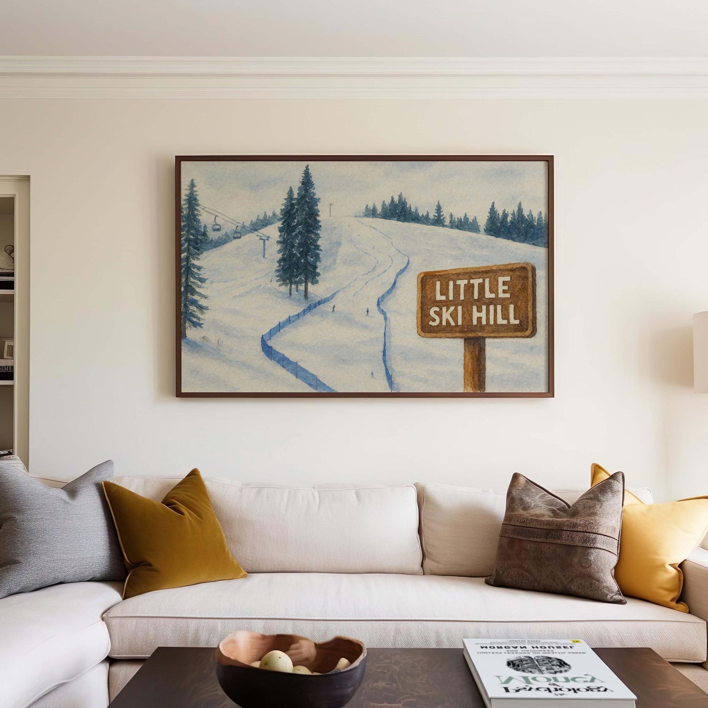 Little Ski Hill Mountain Art Print | McCall Idaho Winter Scene