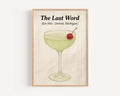 Last Word Cocktail Vintage Wall Art