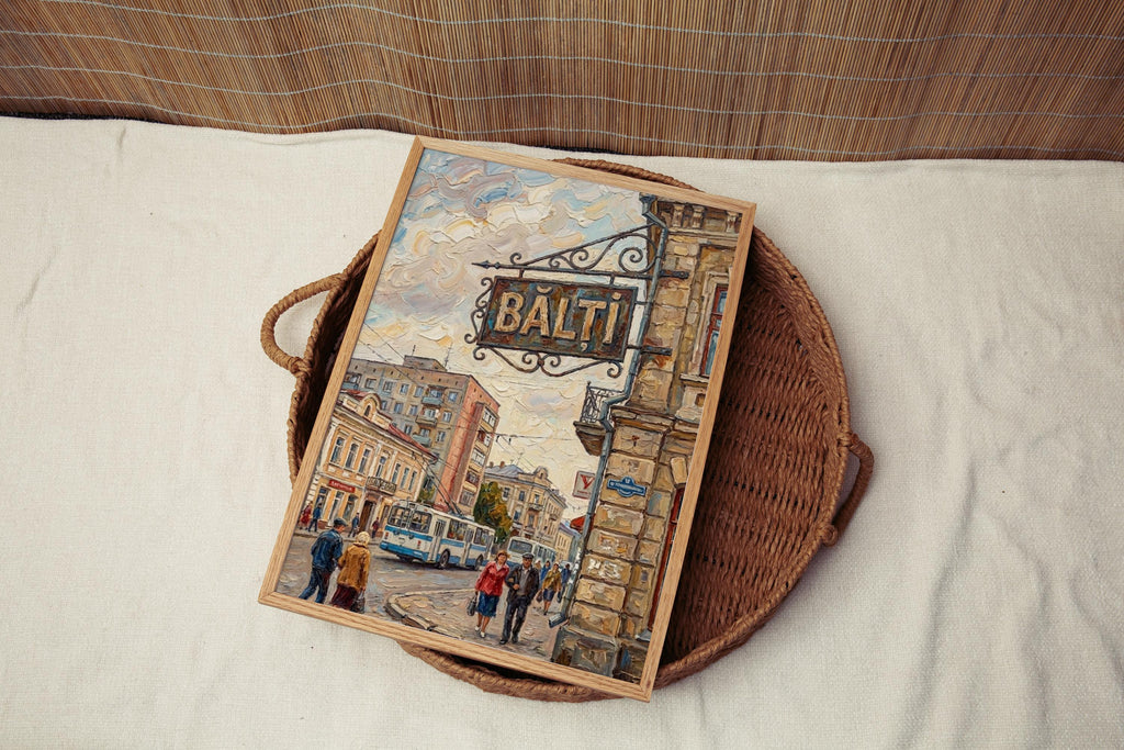 Balti Moldova Wall Art Print: Eastern European City Travel Poster