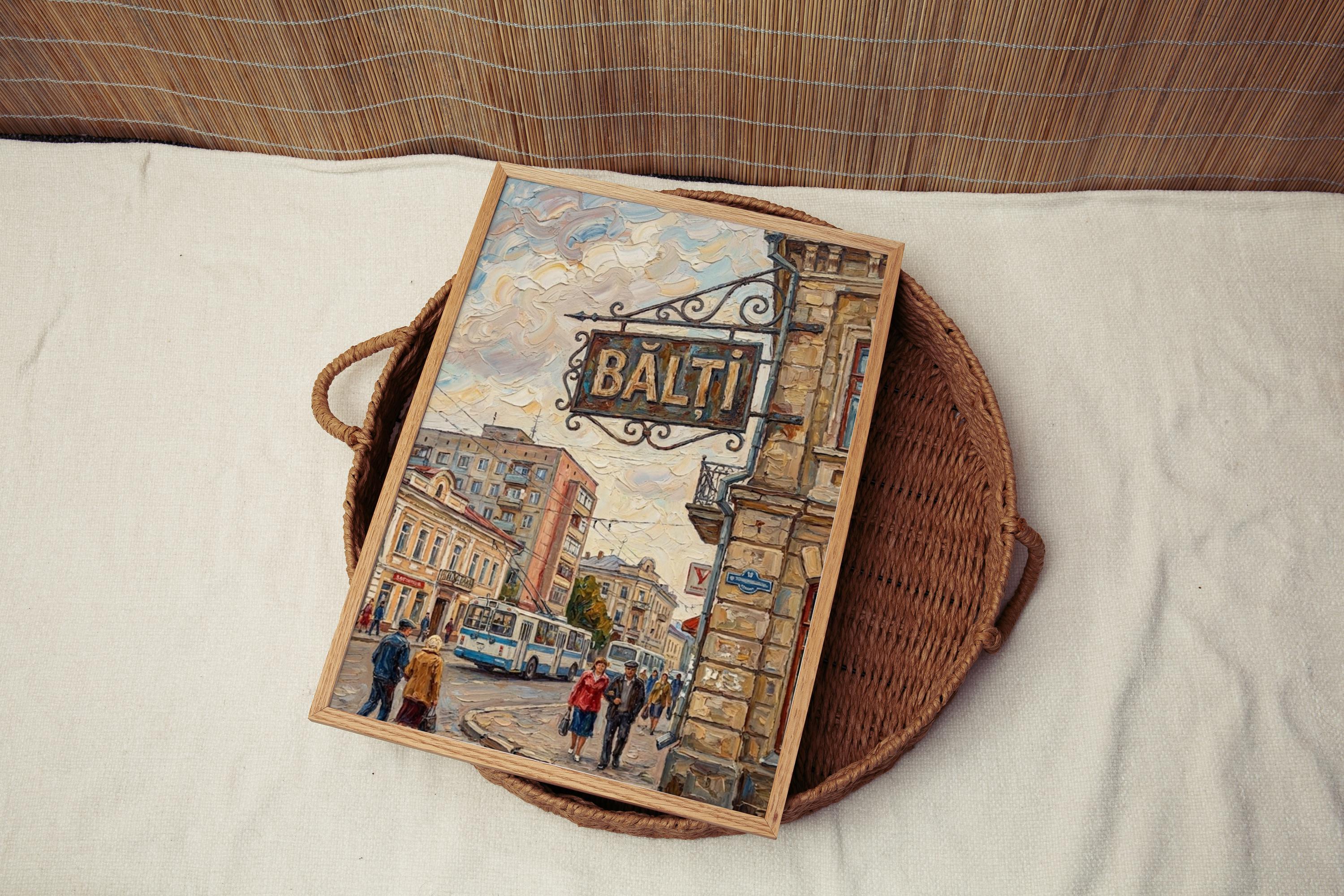 Balti Moldova Wall Art Print: Eastern European City Travel Poster