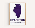 Evanston Print - Evanston, Illinois, USA