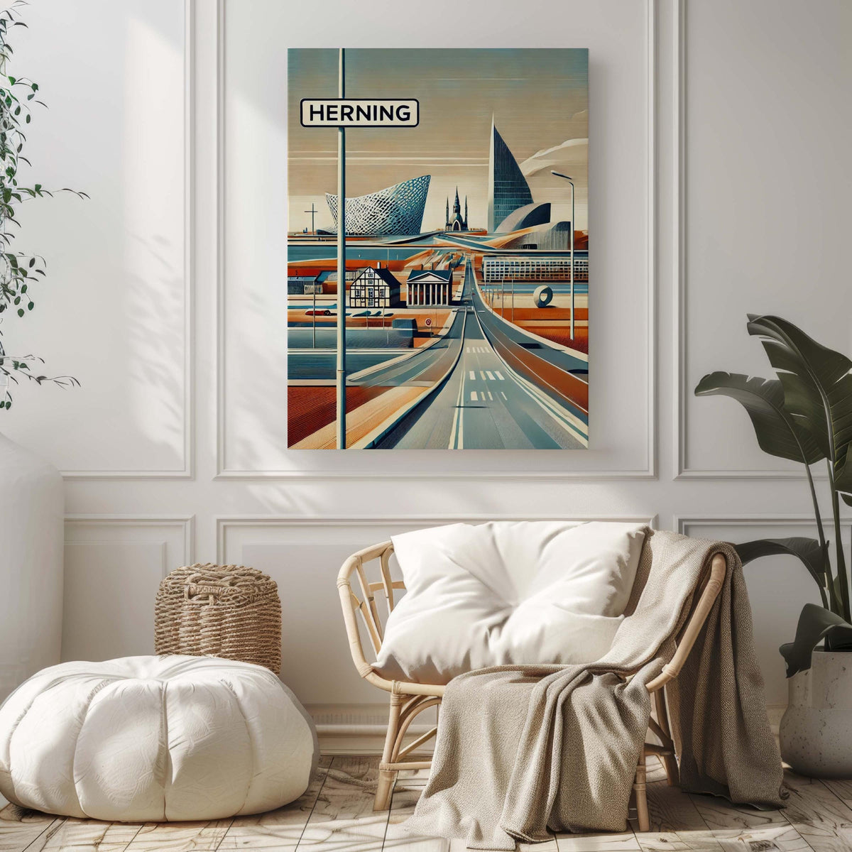 Herning Art Print - Herning, Denmark