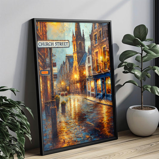 Wall Art Church St Print Inverness Scotland Travel Poster Scottish Gift Housewarming Decor