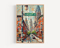 Locust Street Wall Art - Philadelphia, Pennsylvania, USA