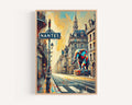 Nantes Cityscape Print - Nantes, France