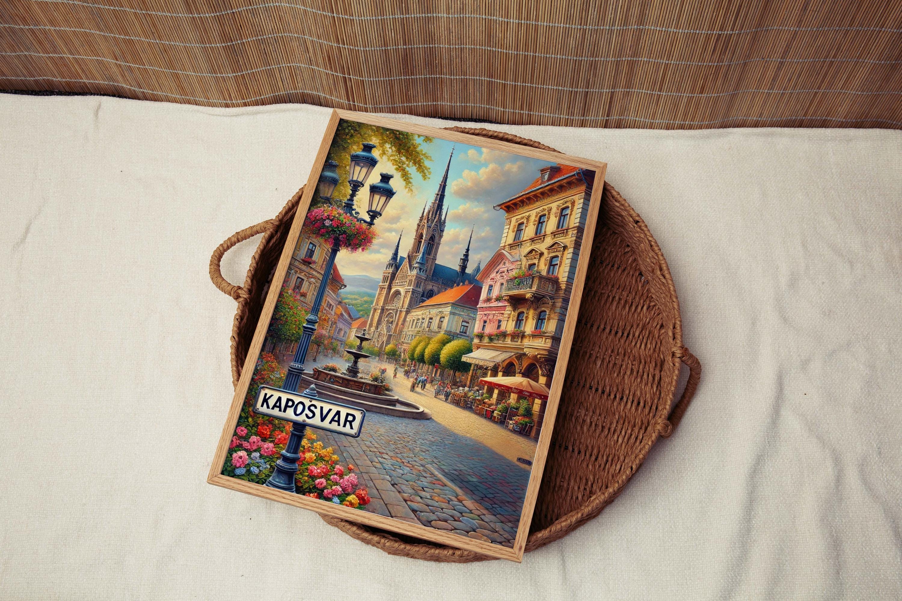 Kaposvar Map Print - Kaposvar, Hungary