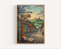 Ukmergė Street Sign Art Print: Lithuania Historic Town Travel Poster