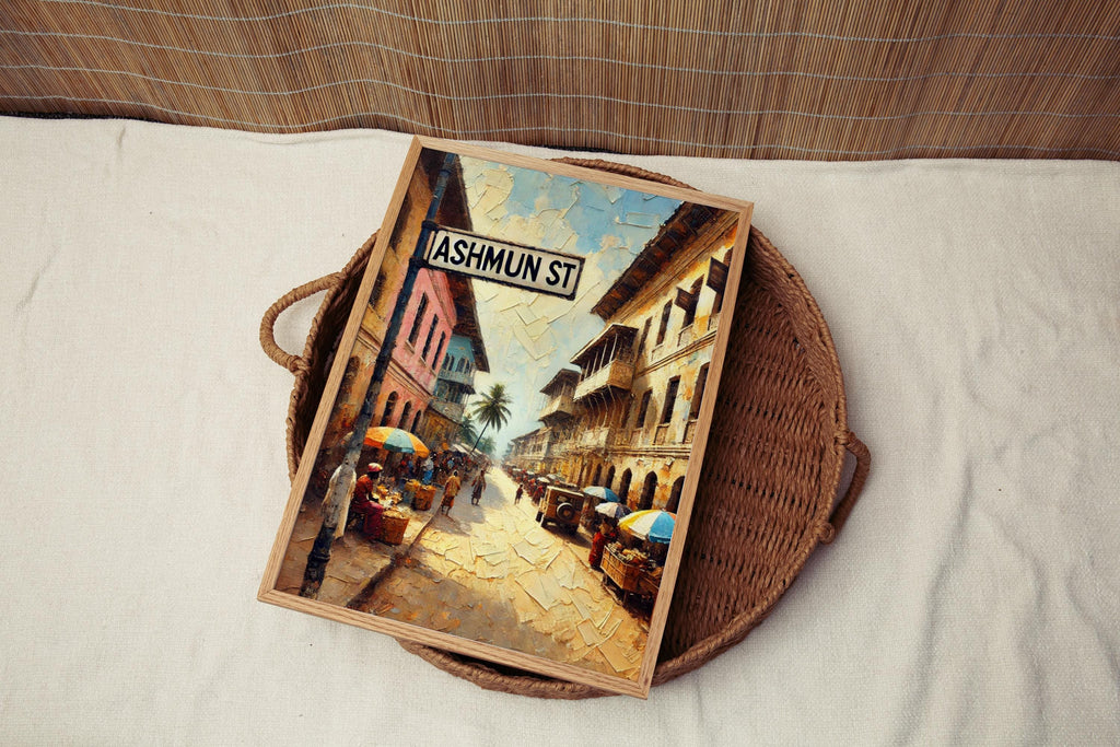 Ashmun Street Wall Art Vintage - Monrovia, Liberia