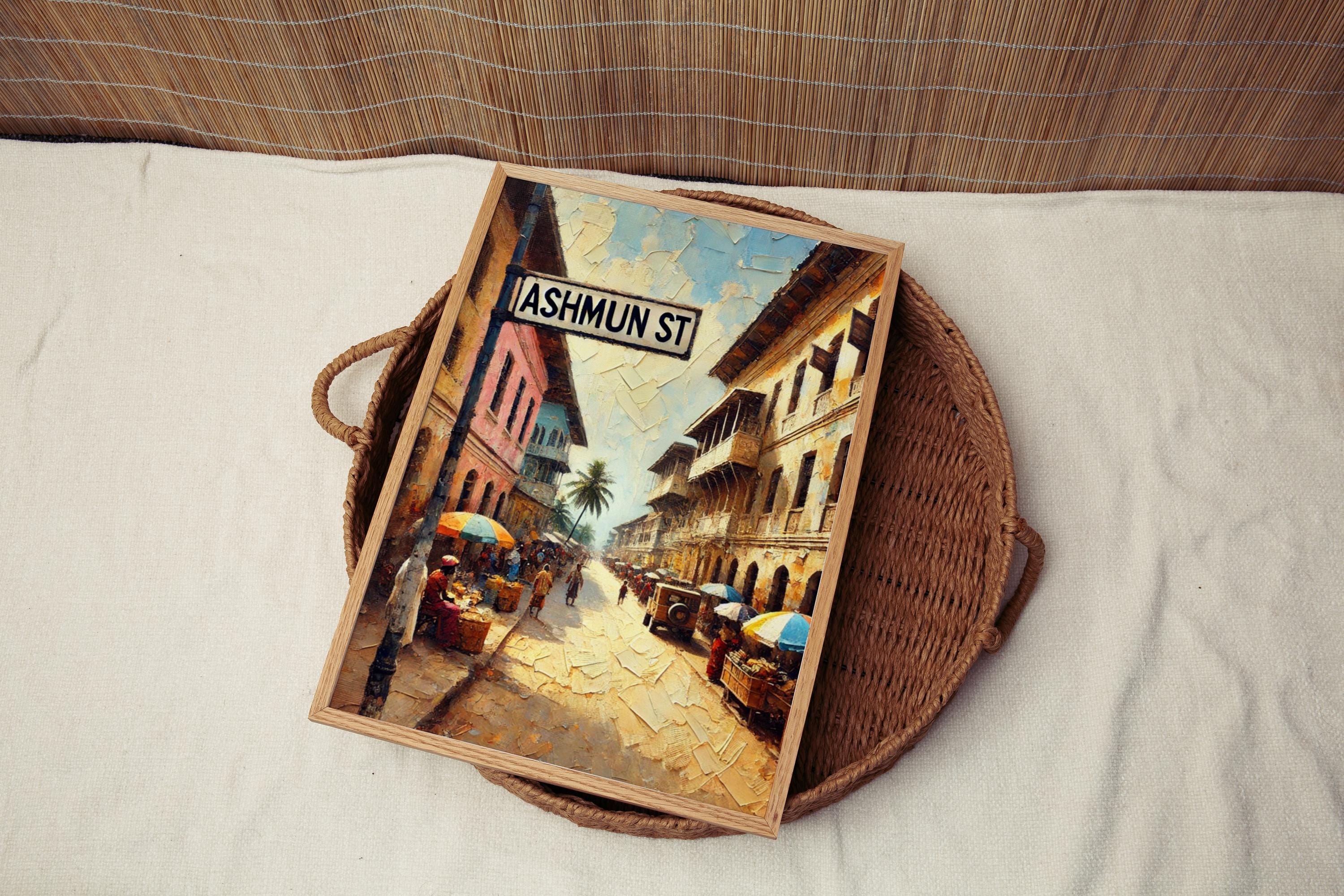 Ashmun Street Wall Art Vintage - Monrovia, Liberia