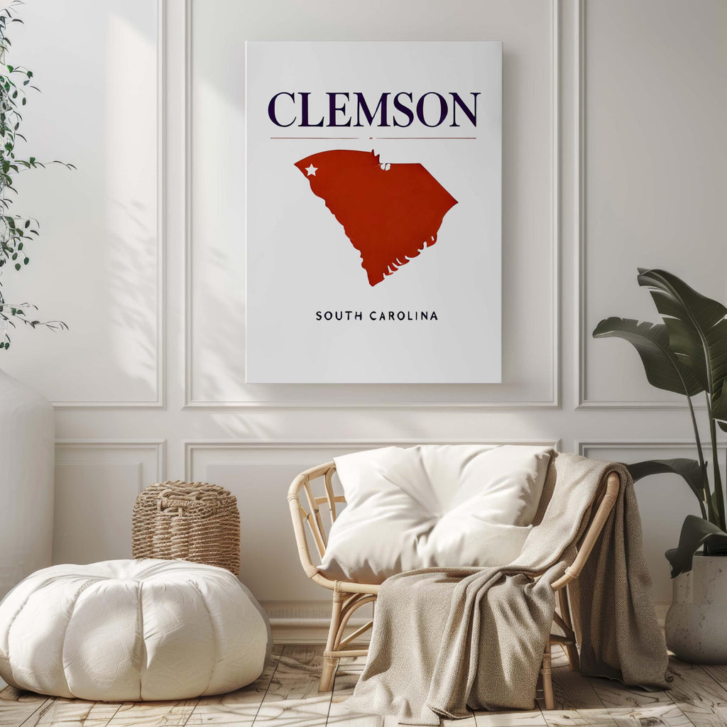 Clemson Wall Art - Clemson, South Carolina, USA