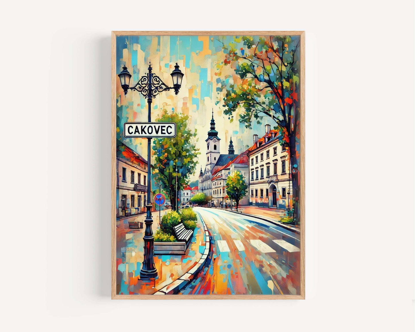 Cakovec Art Print - Croatian City Wall Art Travel Poster, European Home Decor & Housewarming Gift