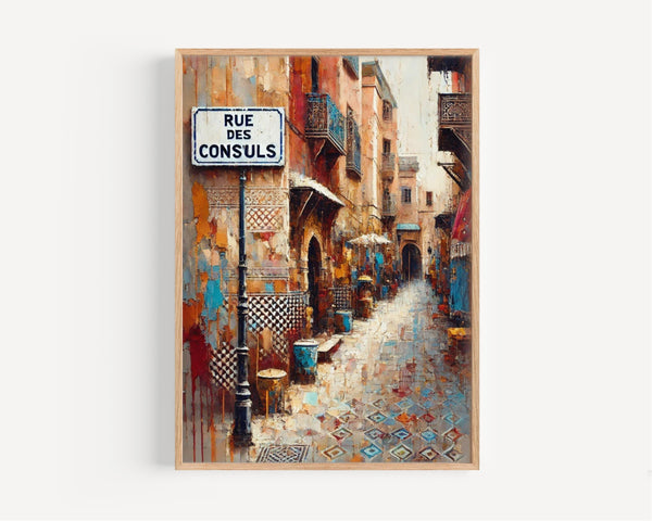 Rue Des Consuls Wall Art - Rabat, Morocco