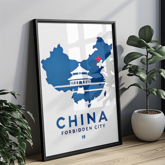 Forbidden City Wall Art Print - Chinese Travel Decor, China Gift, Historic Architecture Artwork, Housewarming & Home Decoration