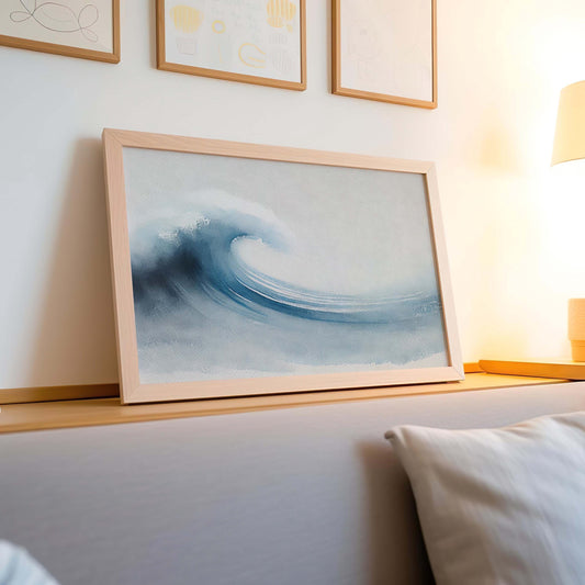 Nature Gift Wave Wall Art Ocean Print Beach Decor New Home Housewarming Family Nature Art