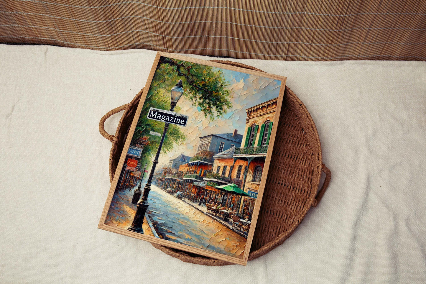 Magazine St Print - New Orleans Wall Art, Louisiana Travel Poster, Housewarming Gift