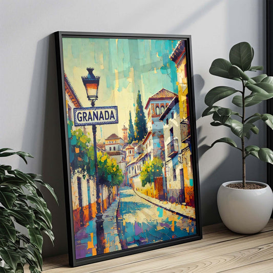 Granada Art Print - Spain City Wall Art, Travel Poster, European Artwork, Housewarming Gift, Granada Travel Decor