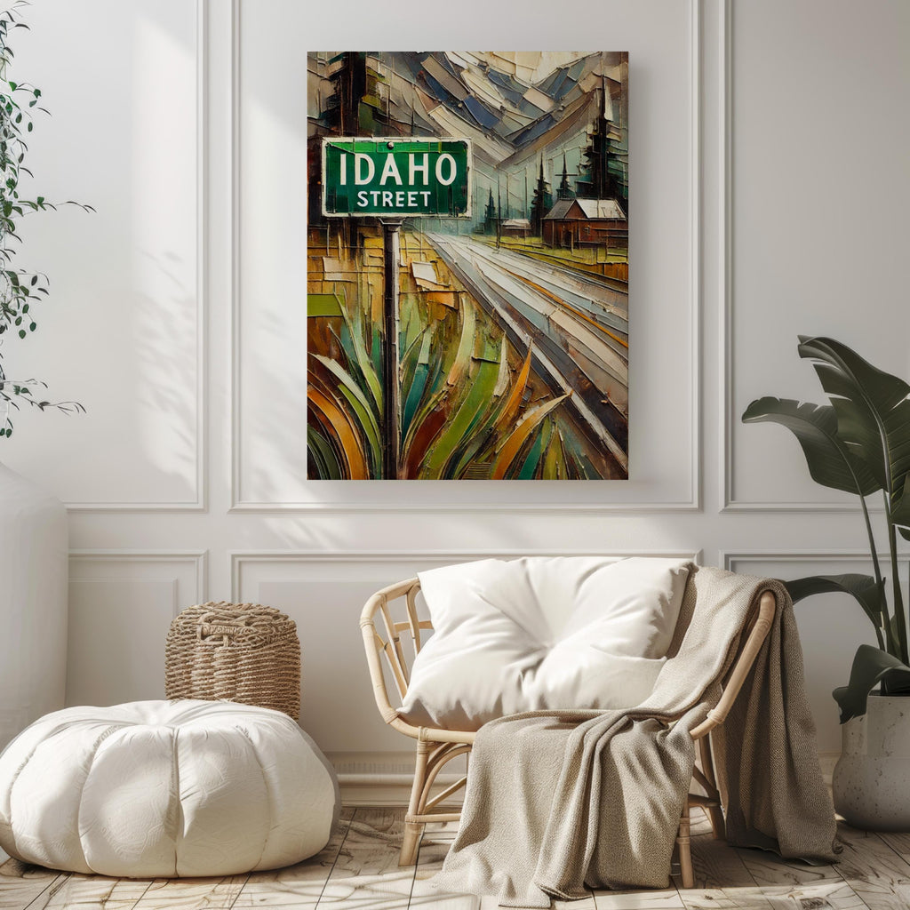 Idaho Street Print - Boise, Idaho, USA