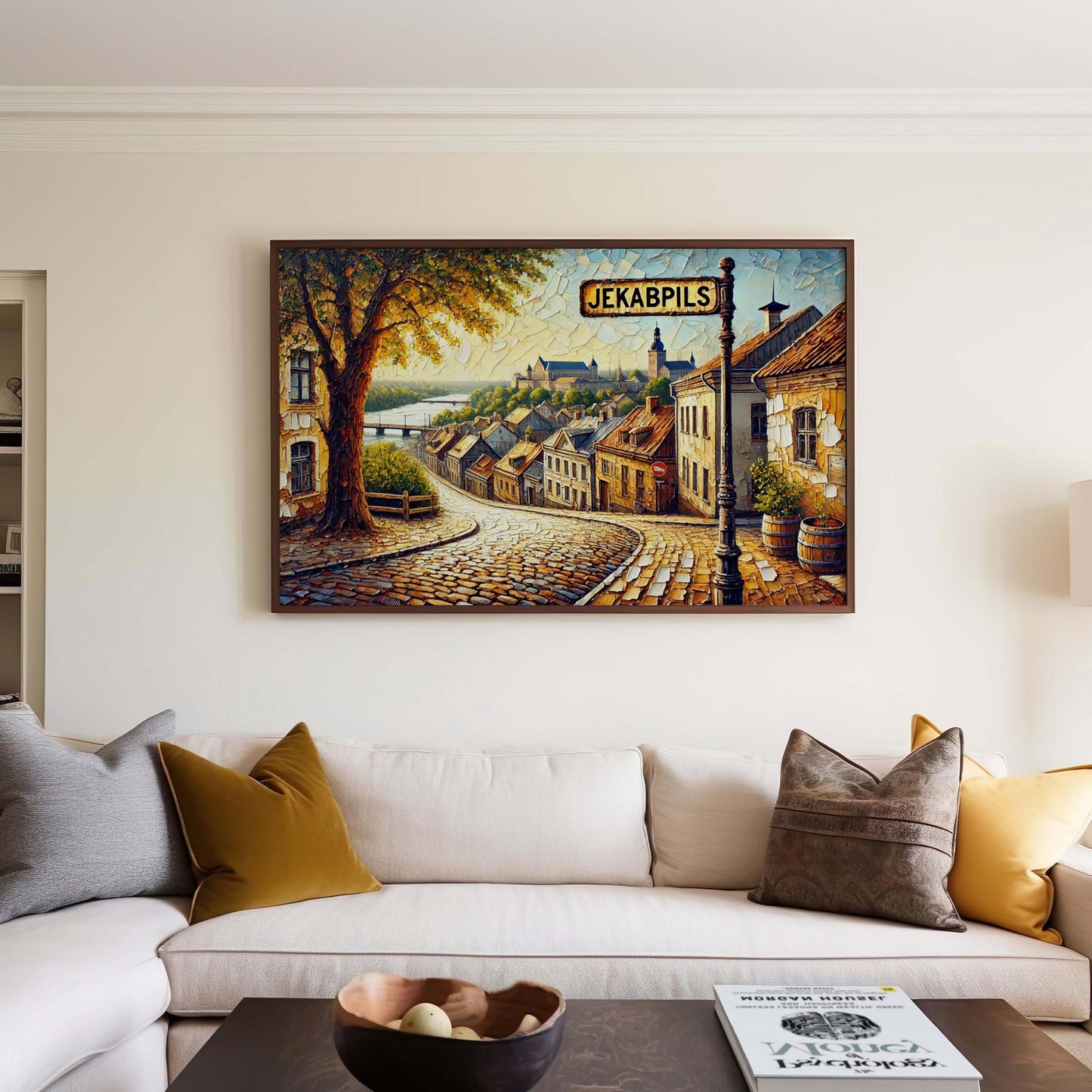 Jekabpils Latvia Art Print: Baltic Heritage Travel Souvenir