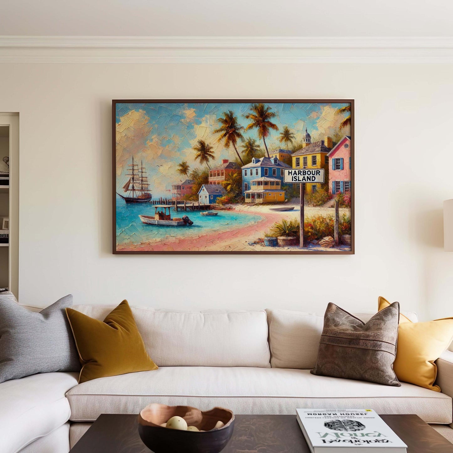 Harbour Island Bahamas Print: Pink Sand Beach Coastal Art