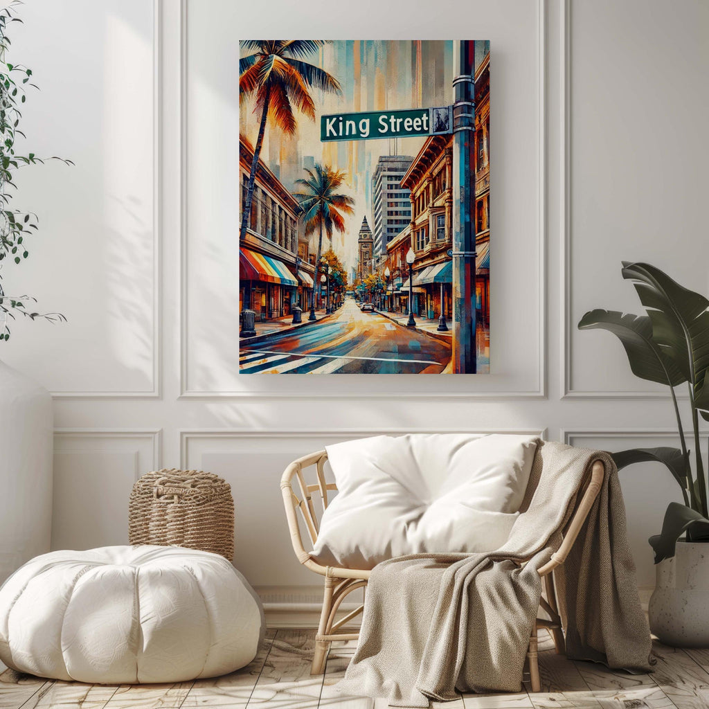 King Street Print Decor - Honolulu, Hawaii, USA