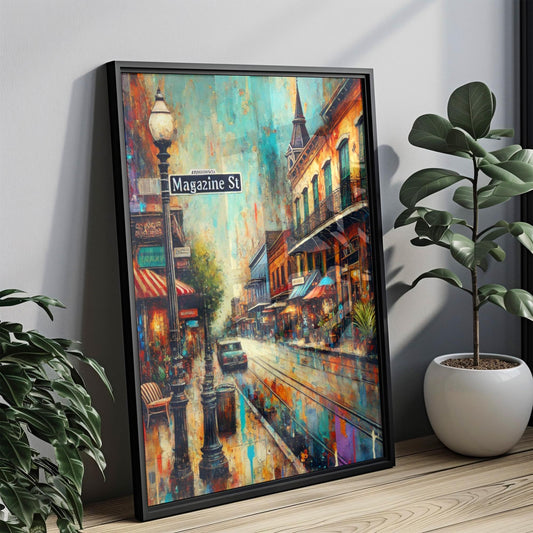 Magazine St Wall Art, Magazine Street Print, New Orleans Art, New Orleans Gift, Travel Print, Travel Poster, Gift, Louisiana Art