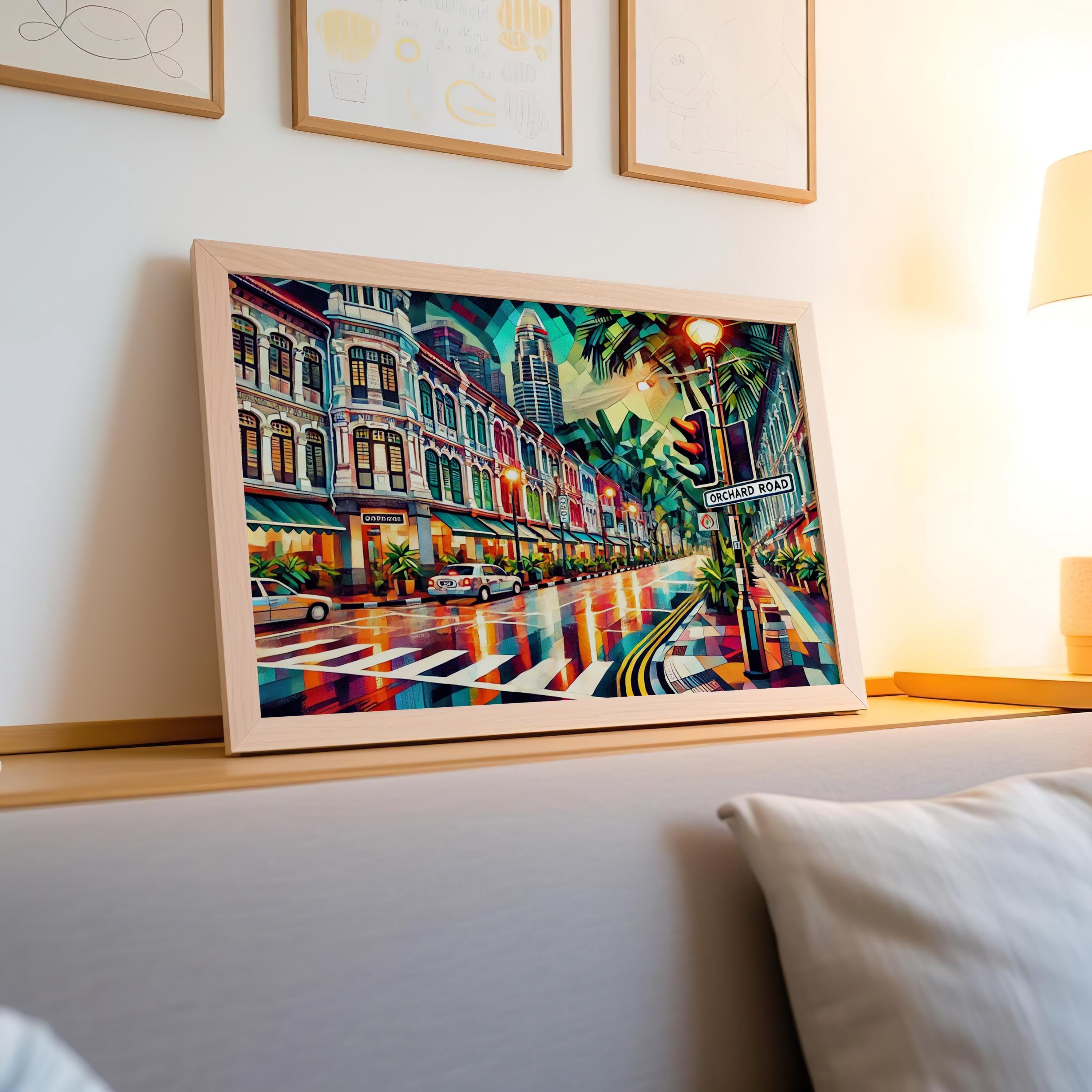 Orchard Road Wall Art Cityscape - Singapore