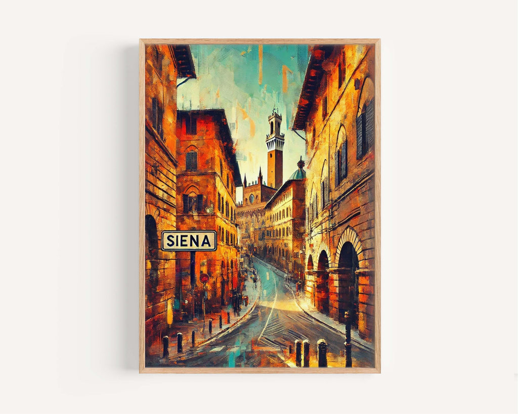 Siena Cityscape Print - Siena, Italy