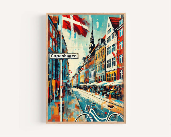 Copenhagen Minimalist Print - Copenhagen, Denmark