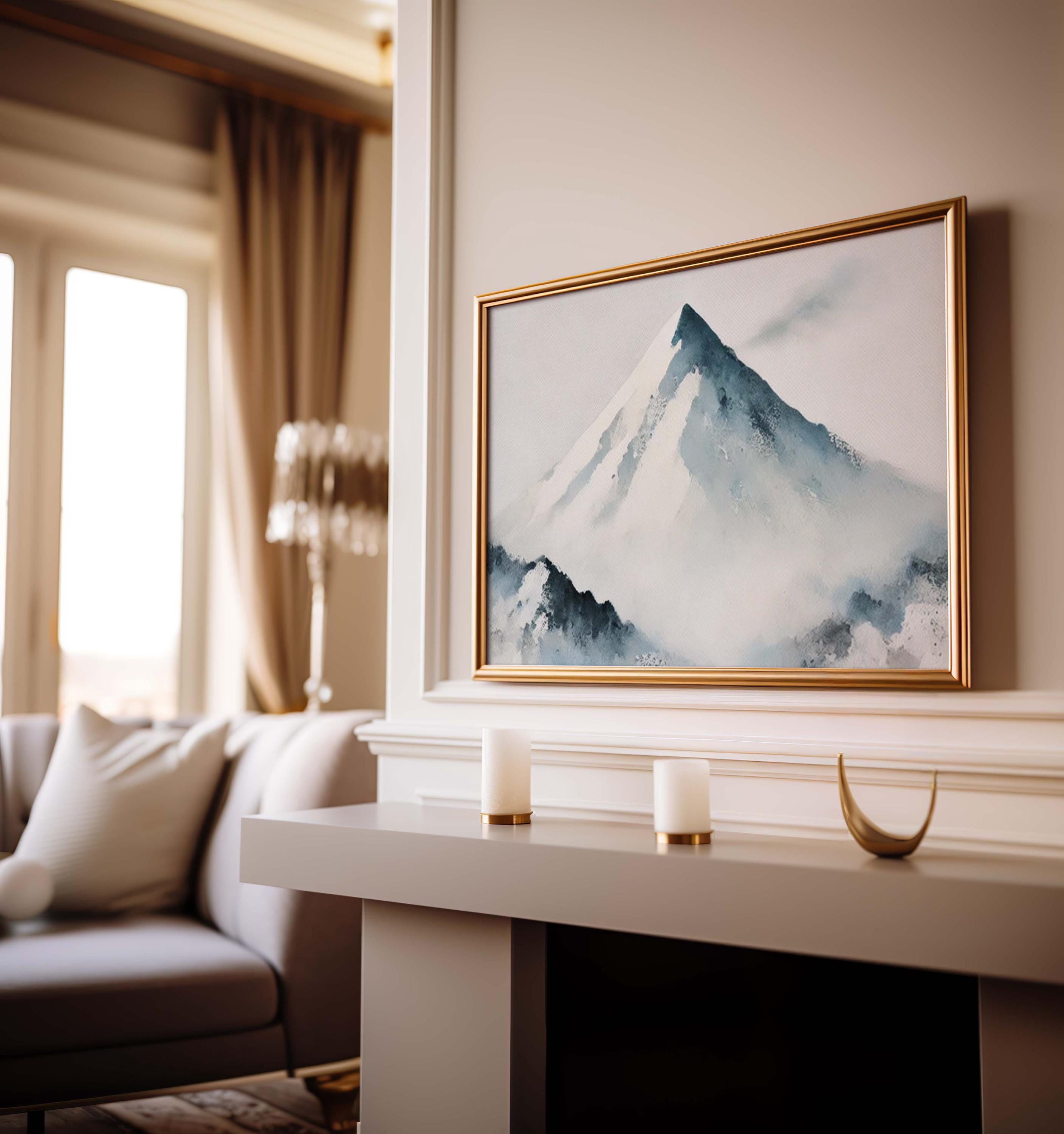 Snowy Mountain Wall Art