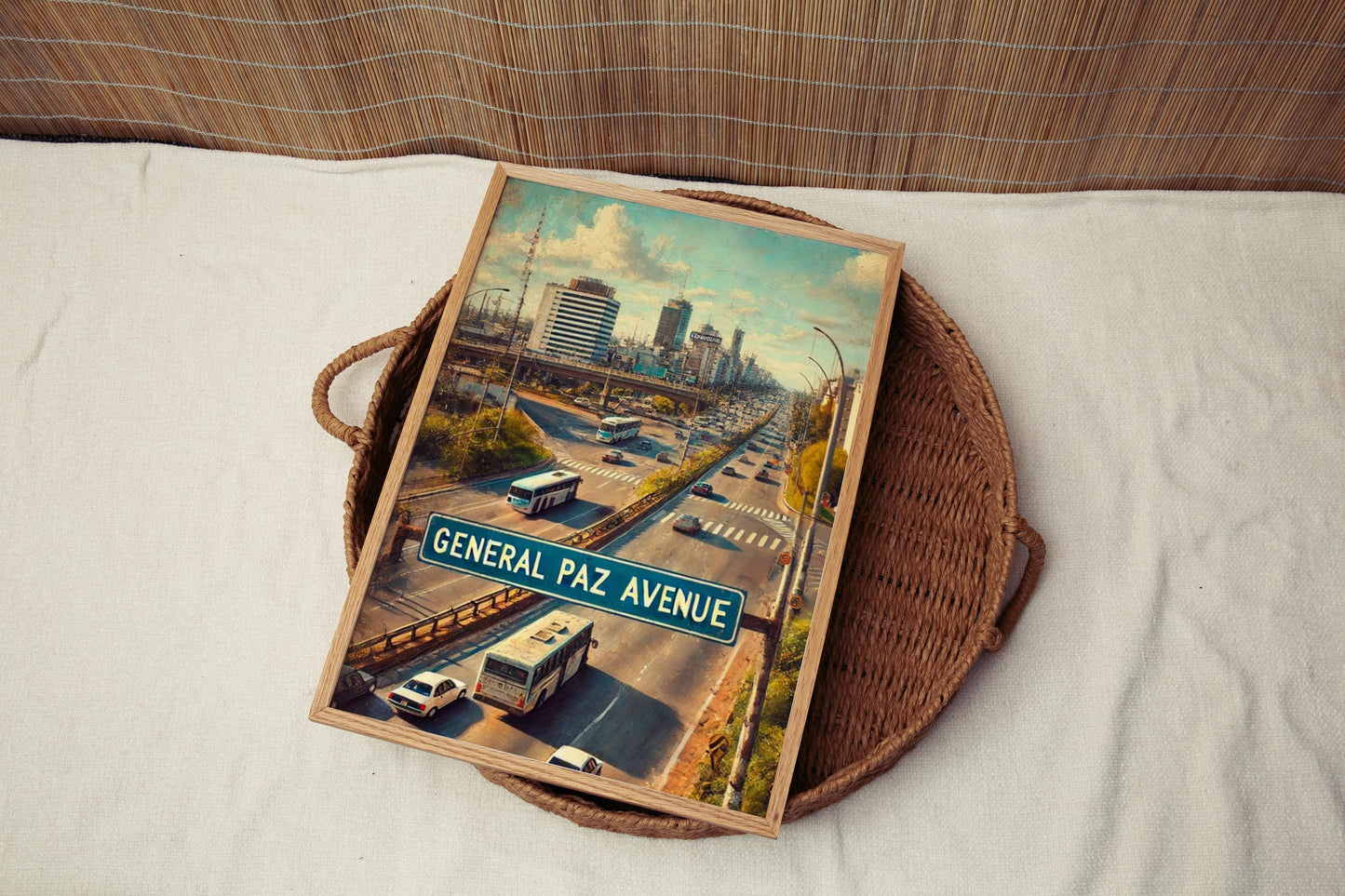 Buenos Aires Street Sign Art: General Paz Avenue Travel Print