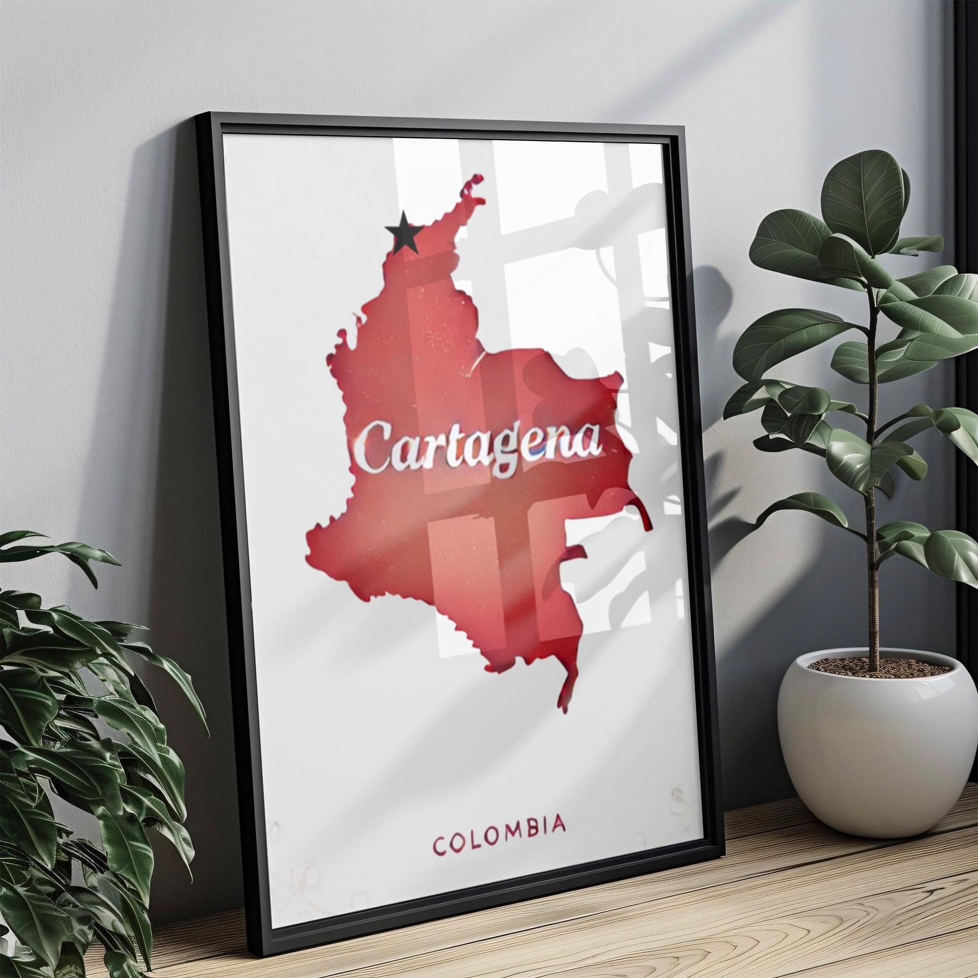 Cartagena Cityscape Poster - Cartagena, Colombia