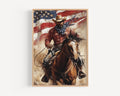 Cowboy Abstract Wall Art - United States