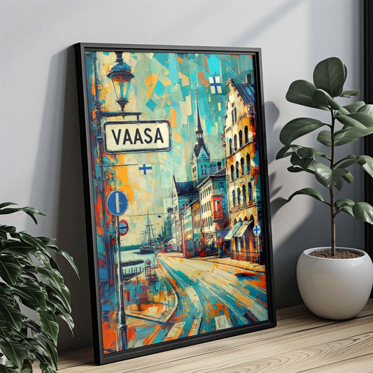 Vaasa Art Wall Print - Finland City Travel Poster, European Artwork, Housewarming & Gift Decor, Scandinavian Style Vaasa Wall Art