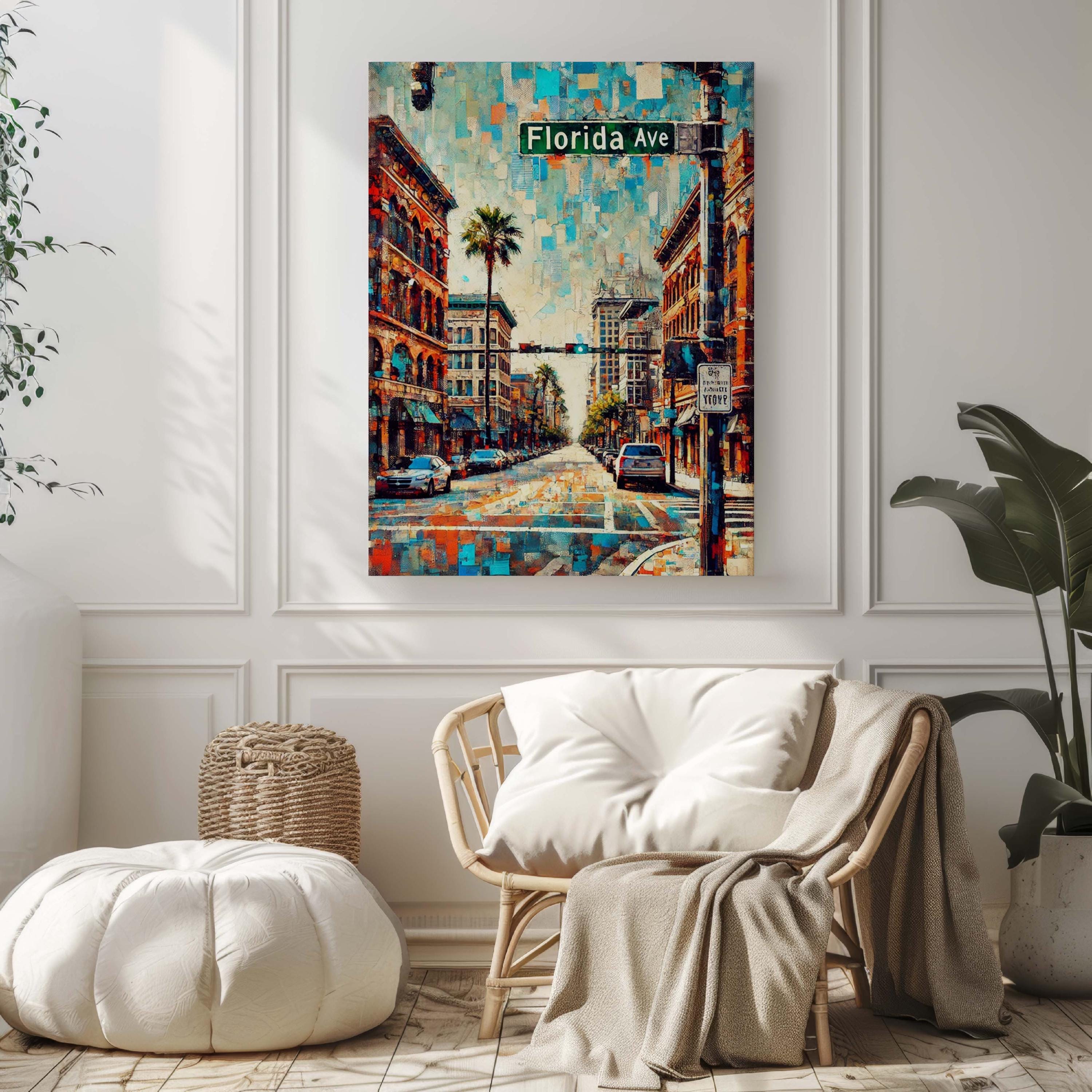 Florida Ave Print - Tampa, Florida, USA