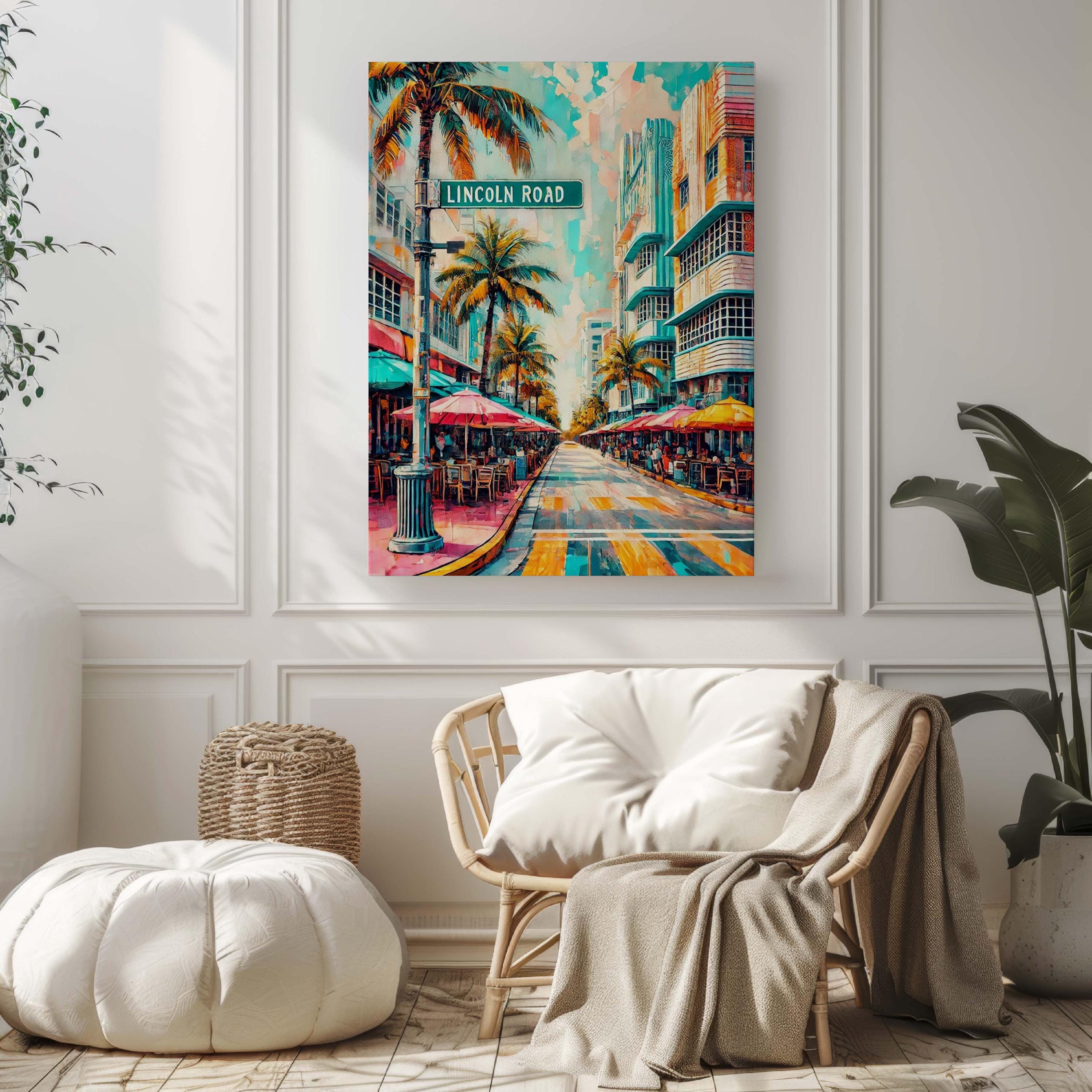 Lincoln Road Print Coastal - Miami Beach, Florida, USA
