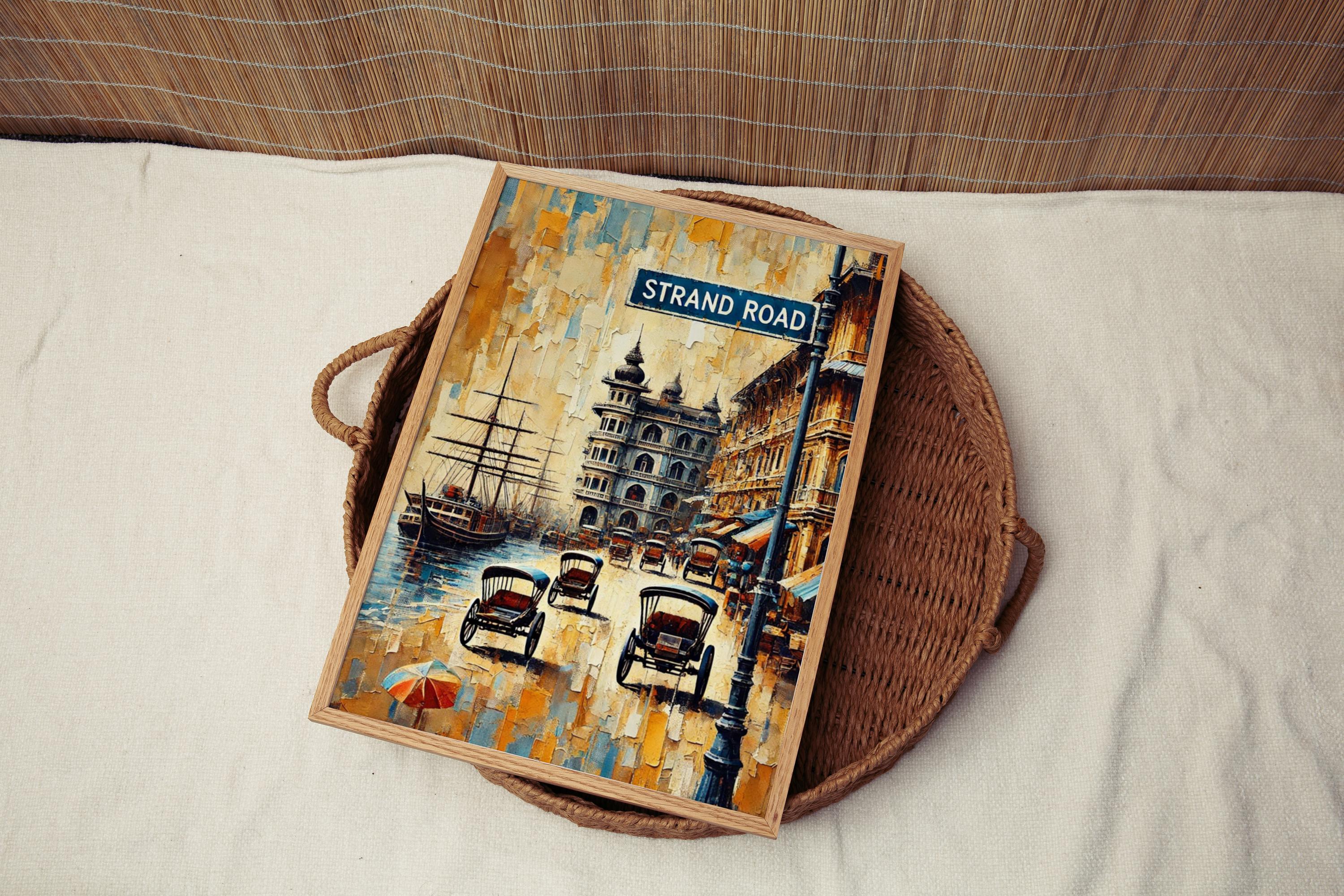 Strand Road Wall Art - Yangon, Myanmar