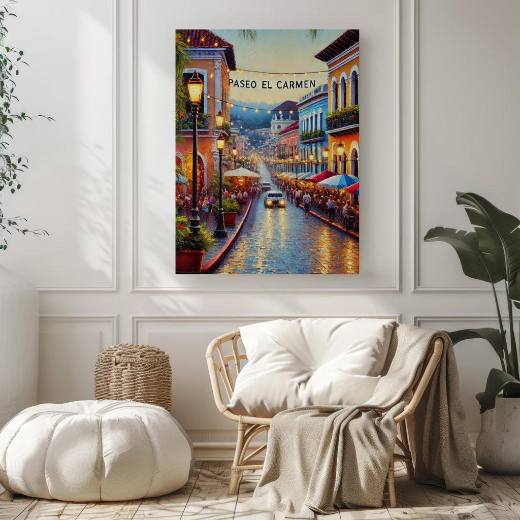 Paseo El Carmen Print - Santa Tecla, El Salvador