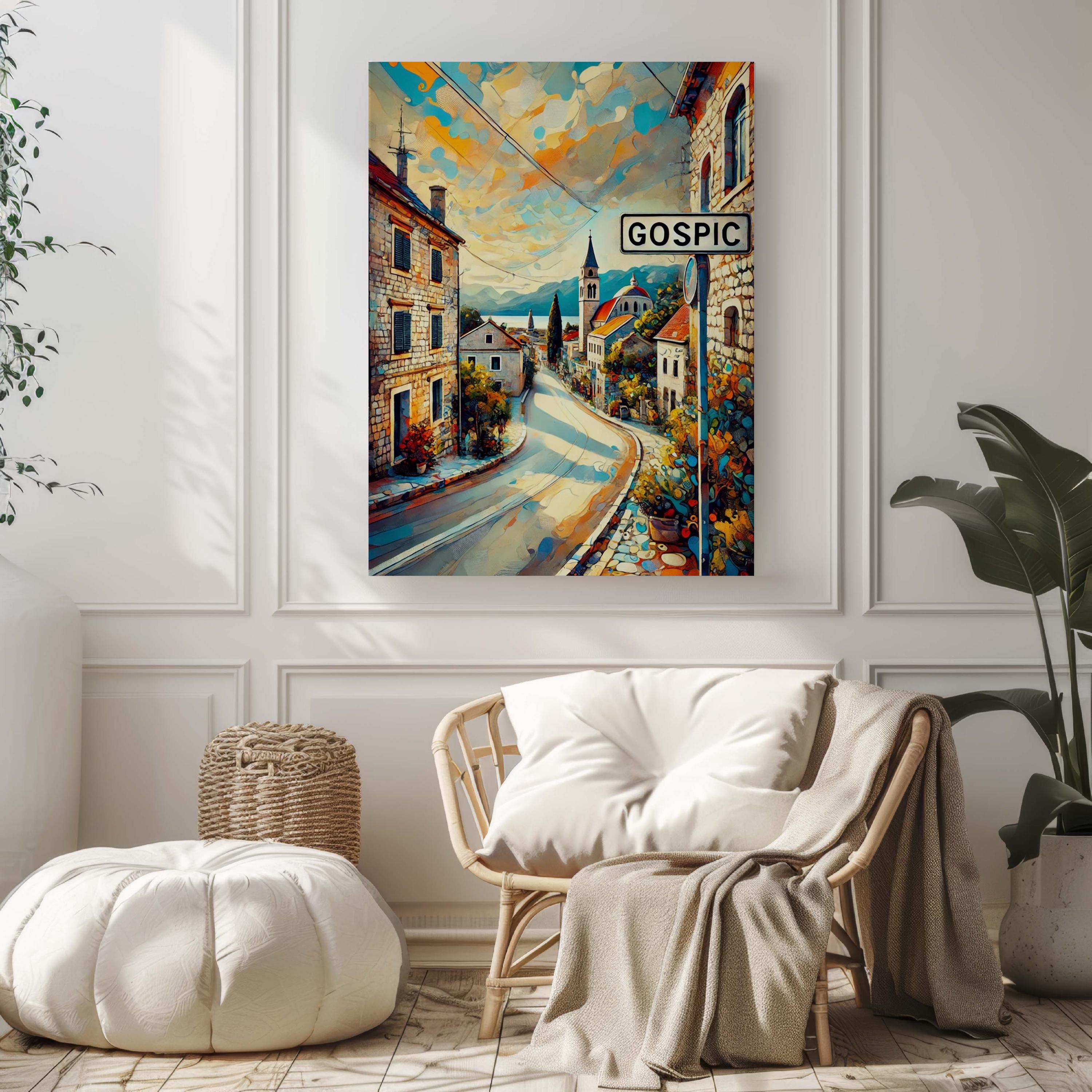 Gospić Travel Print - Gospić, Croatia