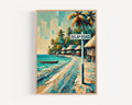 Delap Road Poster - Majuro, Marshall Islands