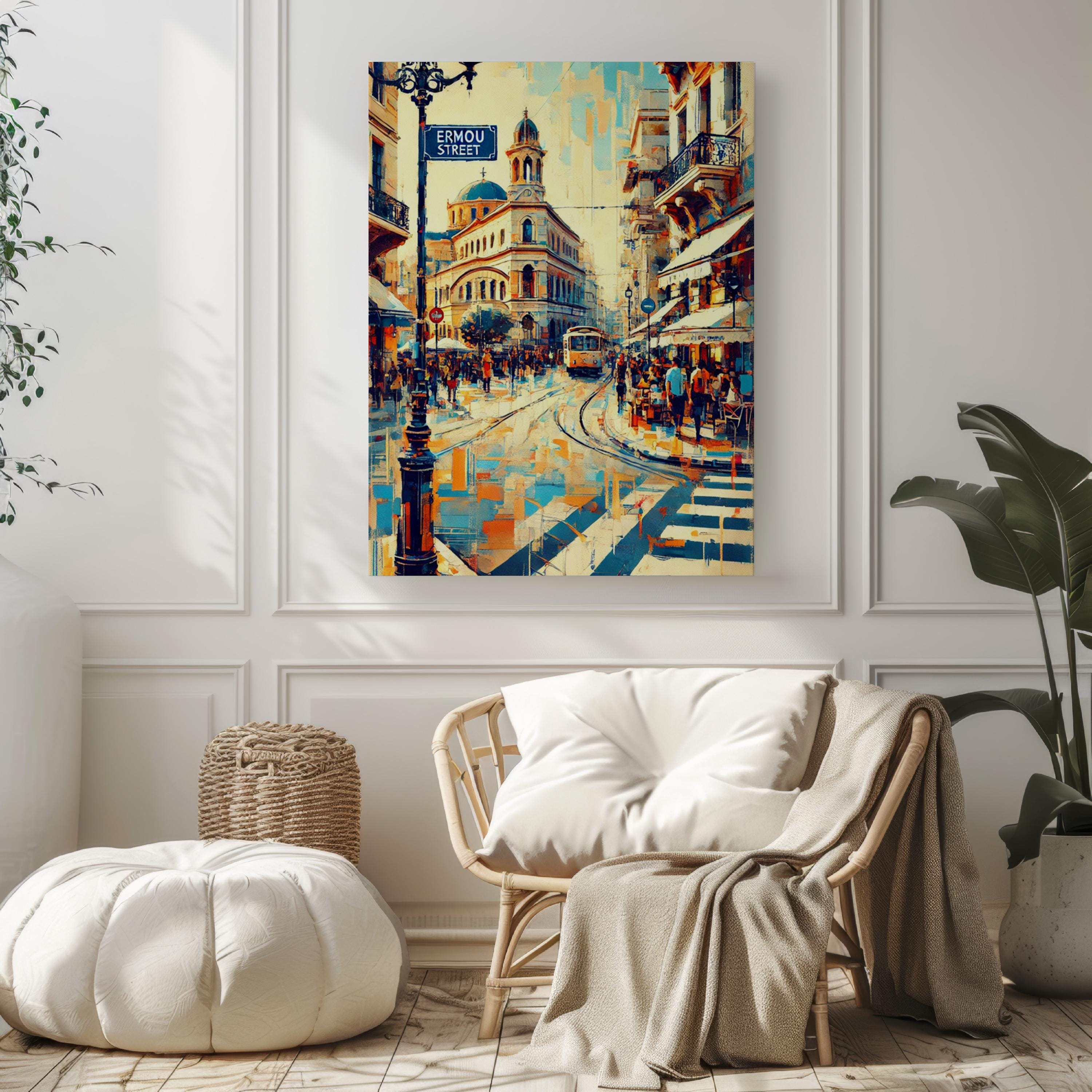 Ermou Street Print - Athens, Greece