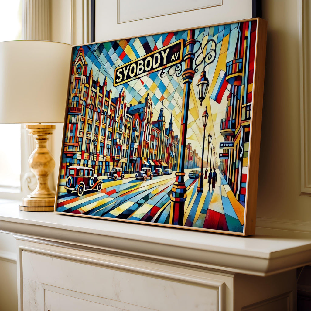Svobody Avenue Print Modern - Lviv, Ukraine