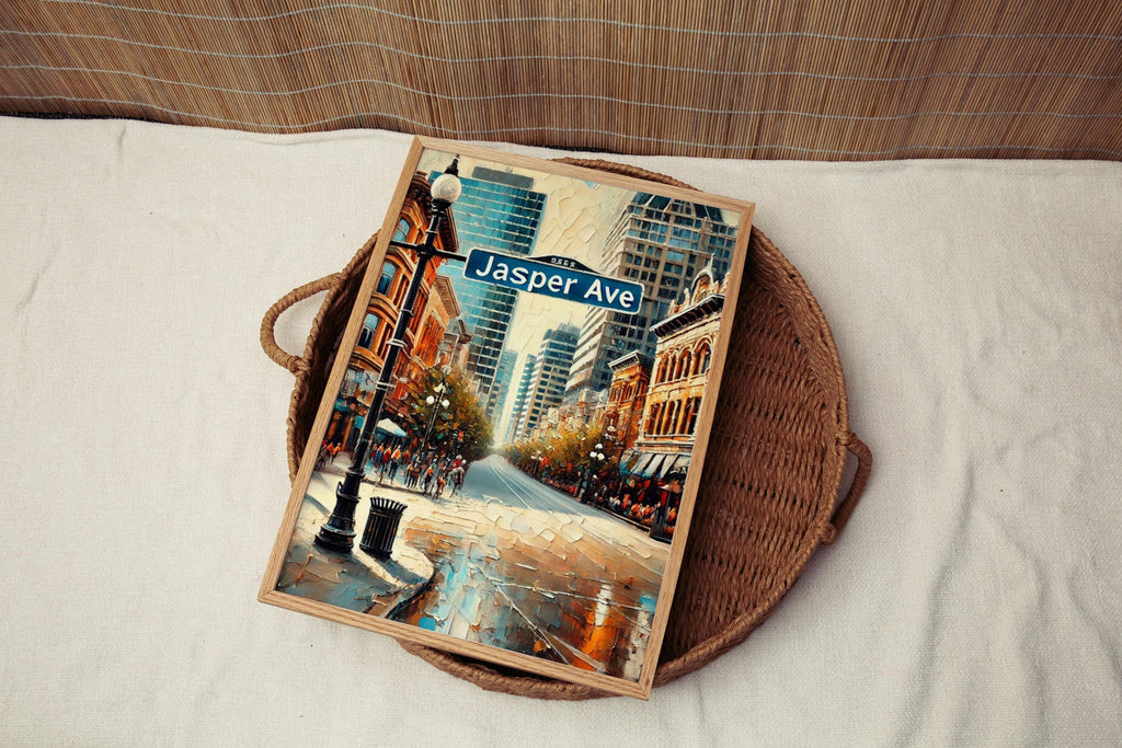 Jasper Ave Print Modern - Edmonton, Alberta, Canada