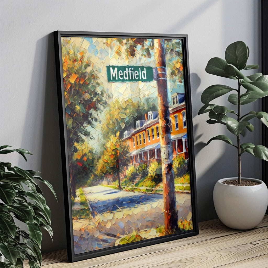 Medfield Print Vintage - Medfield, Massachusetts, USA