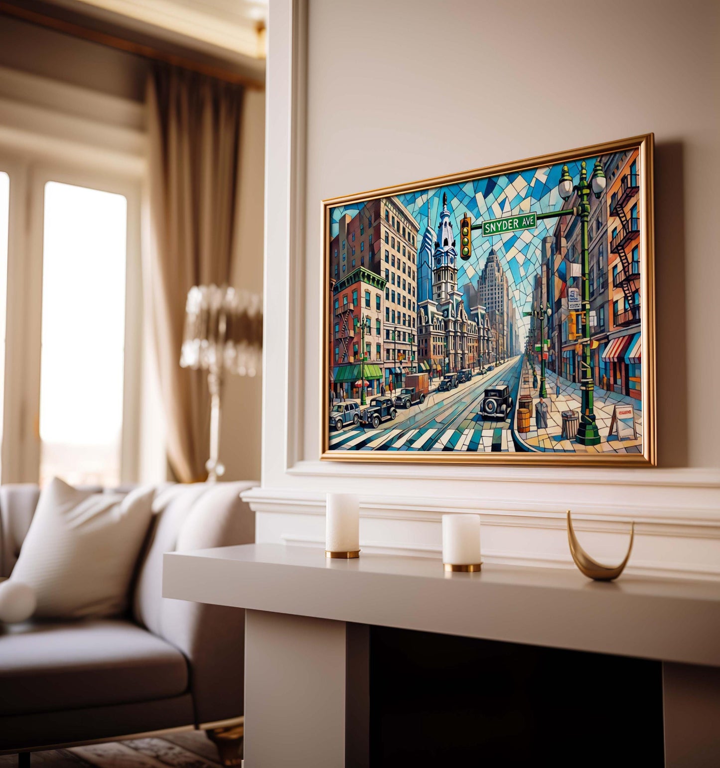 Snyder Avenue Art - Philadelphia Poster Print, Philly Gift & Pennsylvania Souvenir, Modern Home Decor Wall Artwork