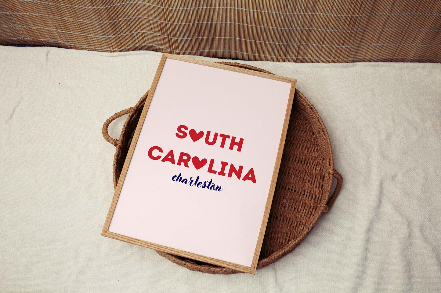 South Carolina Charleston Wall Art Printable State Poster | College Dorm Room Decor | South Carolina Home Decor | Palmetto State Gift